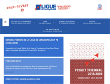 Tablet Screenshot of laligue79.org